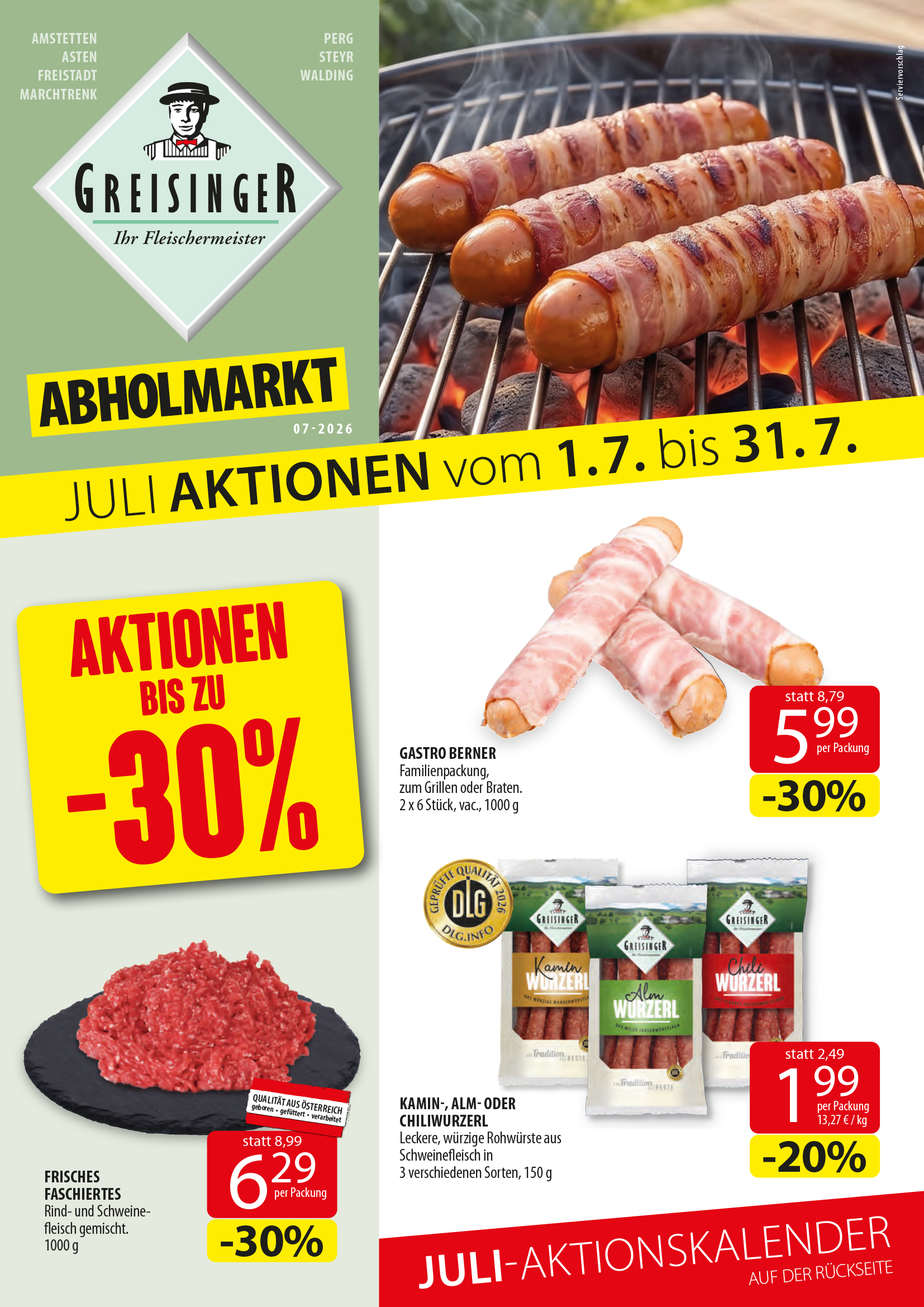 Aktionen Flyer