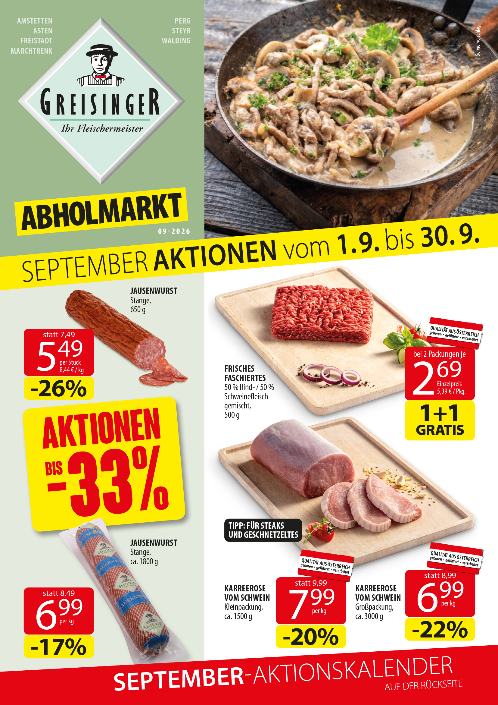 Aktionen Flyer